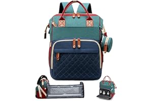 SALIFA Diaper Bag Backpack with Changing Station, Baby Diaper Backpack Bag, Large Diaper Bag, Waterproof Multi-Function Travel Portable Mommy Bag, Newborns Gift