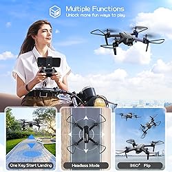 FERIETELF Drone with Camera - T6 1080P HD RC