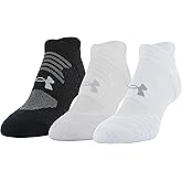 Under Armour Women's Play Up No Show Tab Socks, 3-Pairs