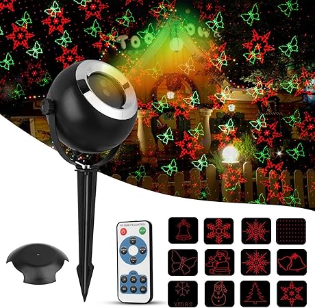 Proiettore Luci Natale Amazon.Rottay Proiettore Lampada 2017nuova Versione Proiettore Luci Natale Proiettore Luce Natale Led Proiettore Decorazione Natalizia Da Giardino Amazon It Casa E Cucina