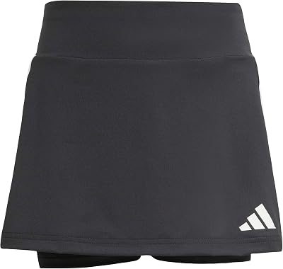 Fille Train Essentials 3-Stripes Skorts Dress, Black/White, 9-10 Years