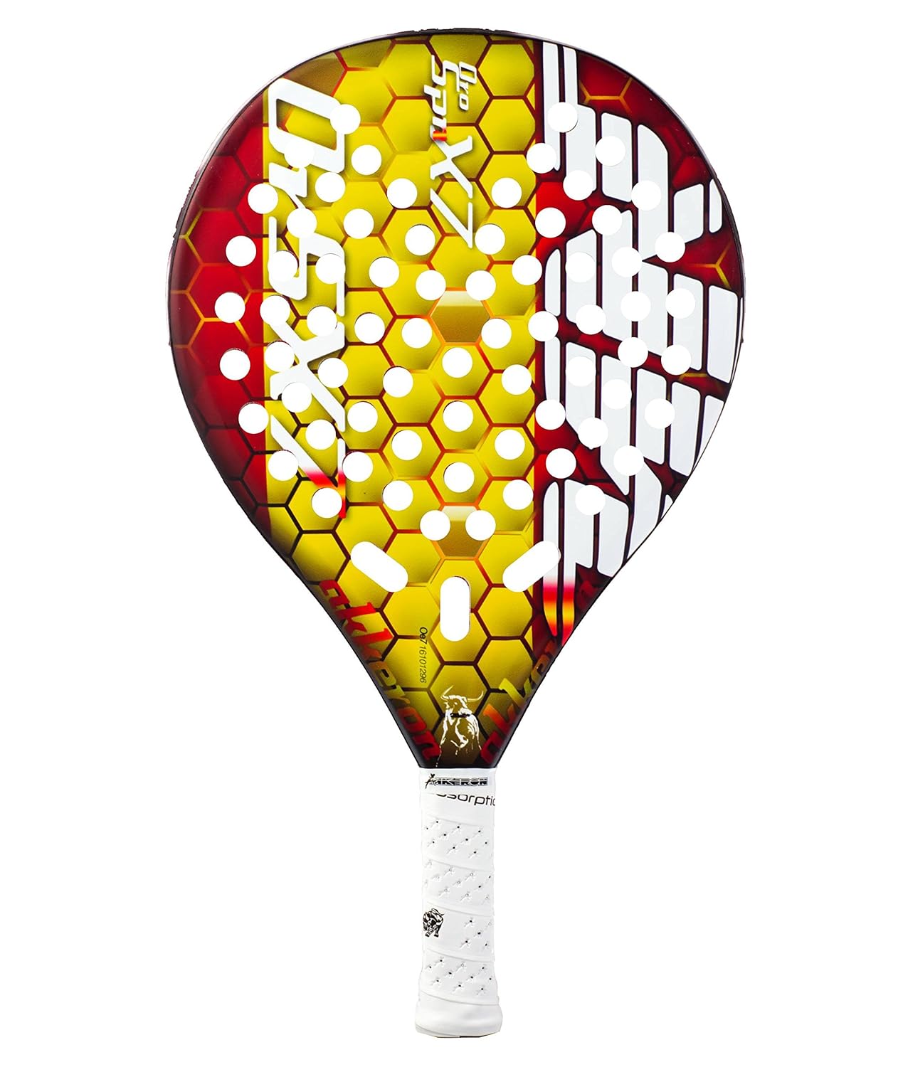 Akkeron Oro España Pala de pádel, Rojo, Talla Única: Amazon ...