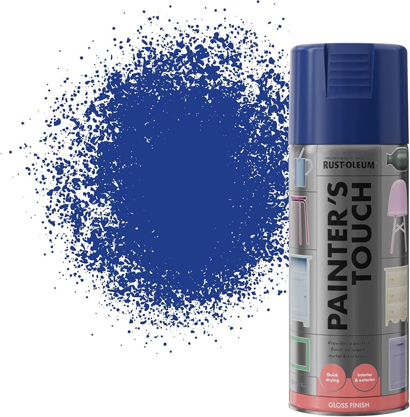 Rust-Oleum Painter's Touch Spray Paint Deep Blue Gloss 400ml Aerosol