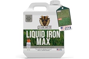 PetraTools Liquid Iron For Lawns - Chelated Iron, Liquid Iron for Plants, Liquid Lawn Fertilizer Concentrate Solutions, Chela