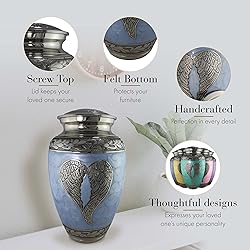 Blue Angel Cremation Urn for Ashes Adult Male