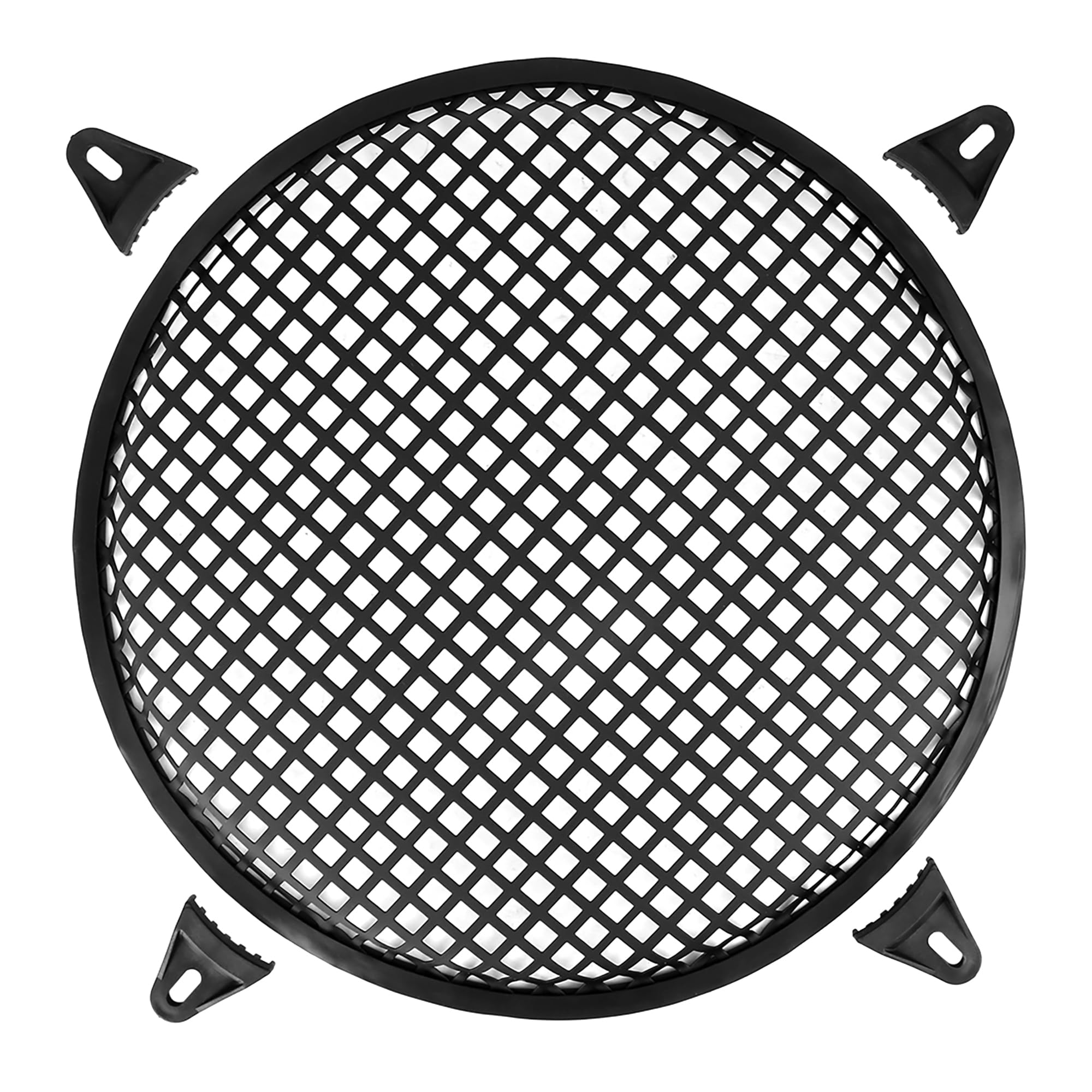 X AUTOHAUX 12 Inch Car Speaker Subwoofer Metal Black Waffle Grille Cover Guard