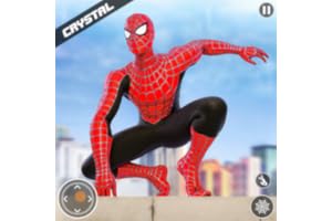 Héros Volant Réel Combattant de la Ville Héros Araignée Jeu 3D – Cristal