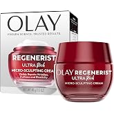 Olay Regenerist Ultra Rich Hydrating Face Moisturizer, 1.7 oz, Anti-Aging Cream with Niacinamide &amp; Peptides, 24H Moisture, Visibly Firming, Non-Greasy for Face &amp; Neck, Free of Parabens/Phthalates/Dyes