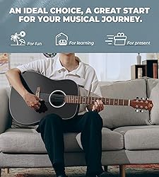 Vangoa Acoustic Guitar Beginners Set, 41 In Full