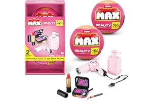 MAX Build More Premium Beauty Collection 2 Pack (Lip and Face Makeup Kit & Hair Dryer & Monday Shampoo) by ZURU – Novelty Unb