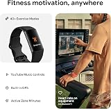 Fitbit Charge 6 Activity Tracker with 6 Months Premium Included Obsidian Black view 3