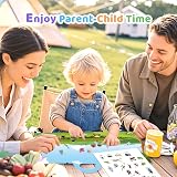 GUYUCOM 4 Pack Reusable Sticker Books Ocean Body Insect Farm Kids 3 4+ view 7
