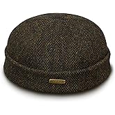 Sterkowski Docker | Genuine Scottish Tweed Beanie for Men and Women | Warm Traditional Pure Wool Skull Cap