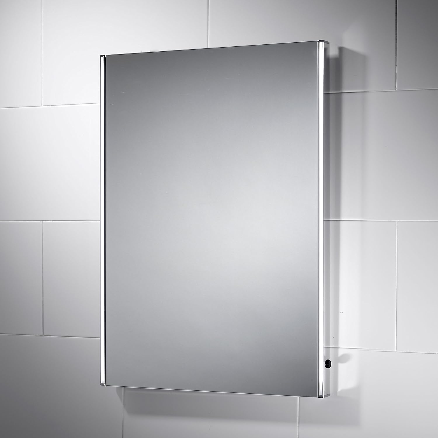 pebble grey bathroom mirror