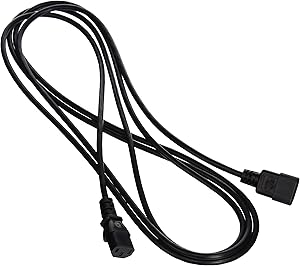 C2G/Cables to Go 53407 12ft 18 AWG Computer Power Extension Cord (IEC320C14 to IEC320C13)