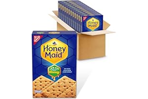 HONEY MAID Low Fat Graham Crackers, Lunch Snacks, Bulk Snacks, 12 - 14.4 oz Boxes