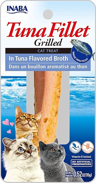 INABA USA501 CIAO GRILLED CAT TREAT WITH ADDED VITAMIN E, ONE SIZE/0.5 OZ