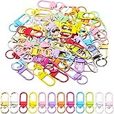 KJML DIY Keychain clip 60pcs Swivel Snap Lobster Claw Keychain Clasps Lanyard Hardware Key Chain Hooks for Bag Charm