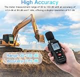 Mcbazel Decibel Sound Meter 30-130 dB A-weighted Digital Backlit LCD view 4