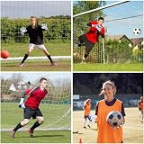 flintronic Football Goalkeeper Gloves Kids Size 6 White PU Latex Palm view 7