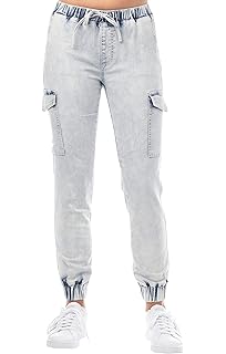 almost famous belted black cargo pants