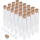 25PCS Plastic Test Tubes with Lids – 10ml Clear
