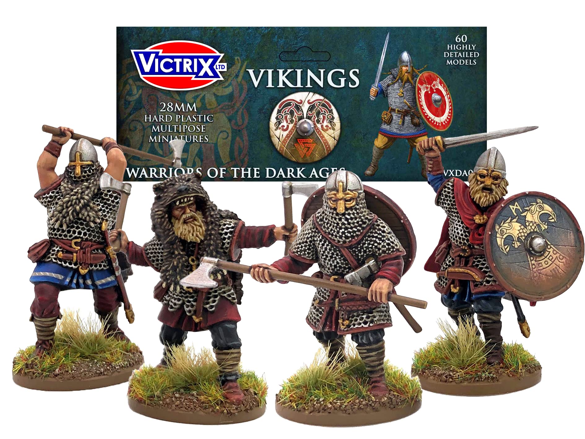 VICTRIX - Vikings - 60 Figures - 28mm Plastic Miniatures - Dark Ages