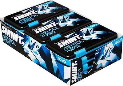 Extra Fuerte Mentol, Caramelos Comprimidos Sin Azúcar, Pack 12 uds