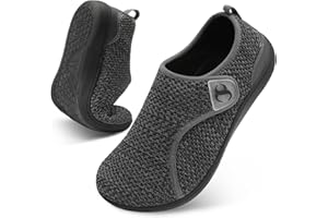 JOINFREE Women’s Barefoot Walking Shoes Adjustable Wide-Toe Casual Sneakers, Zero-Drop Non-Slip Diabetic Shoes, Breathable Co