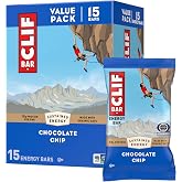 CLIF BAR Protein Energy Bars, Chocolate Chip, 15ct | 10g Protein, Made with Organic Oats, Non-GMO, Plant-Based, No High Fructose Corn Syrup