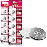 LiCB CR2016 3V Battery cr2016 Coin Cell Batteries 10 PCS