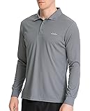 clothinMen's Polo Shirt Quick Dry Long and Short Sleeve Golf Shirt