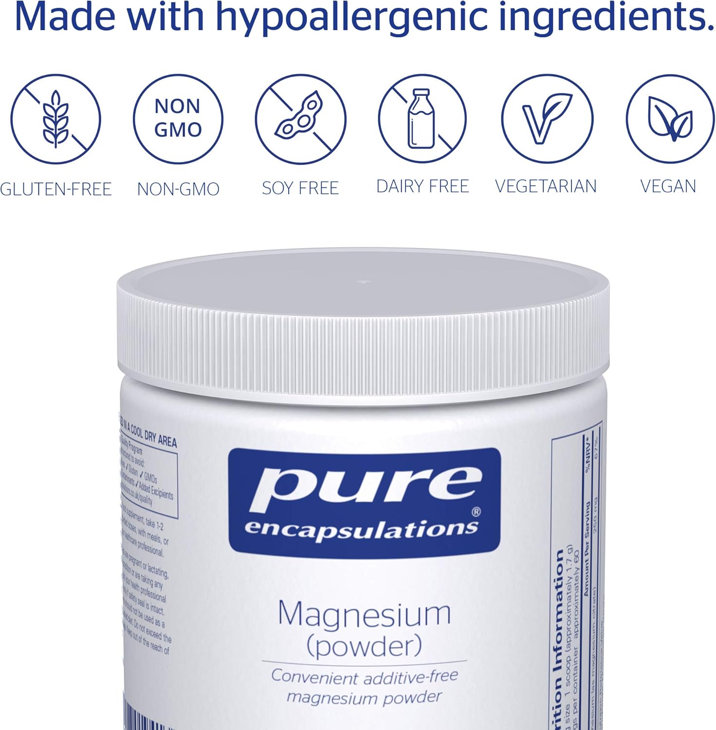 Pure Encapsulations - Magnesium (Powder) 250mg - Bioavailable Magnesium Citrate Supplement - 107 Grams - Image 5