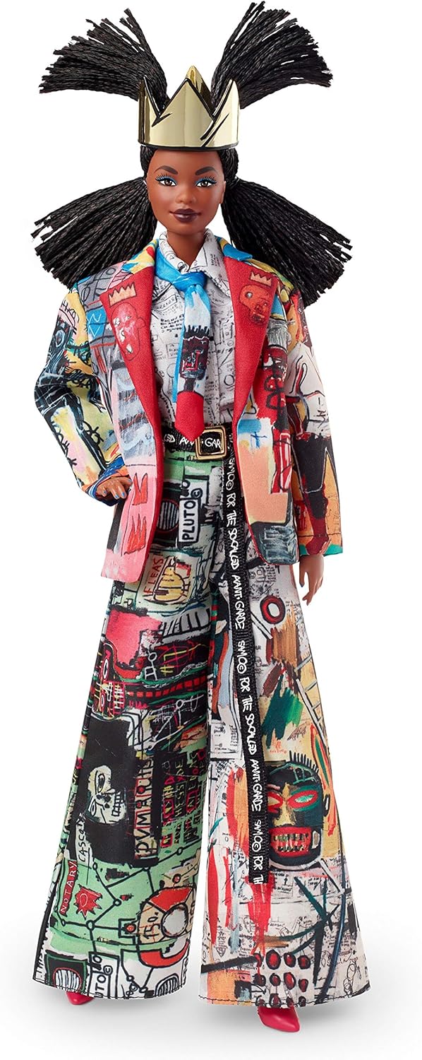 Barbie GHT53 Jean-Michel Basquiat X Doll, Golden, 13 inches (H) x 7 inches (L) x 3 inches (W)