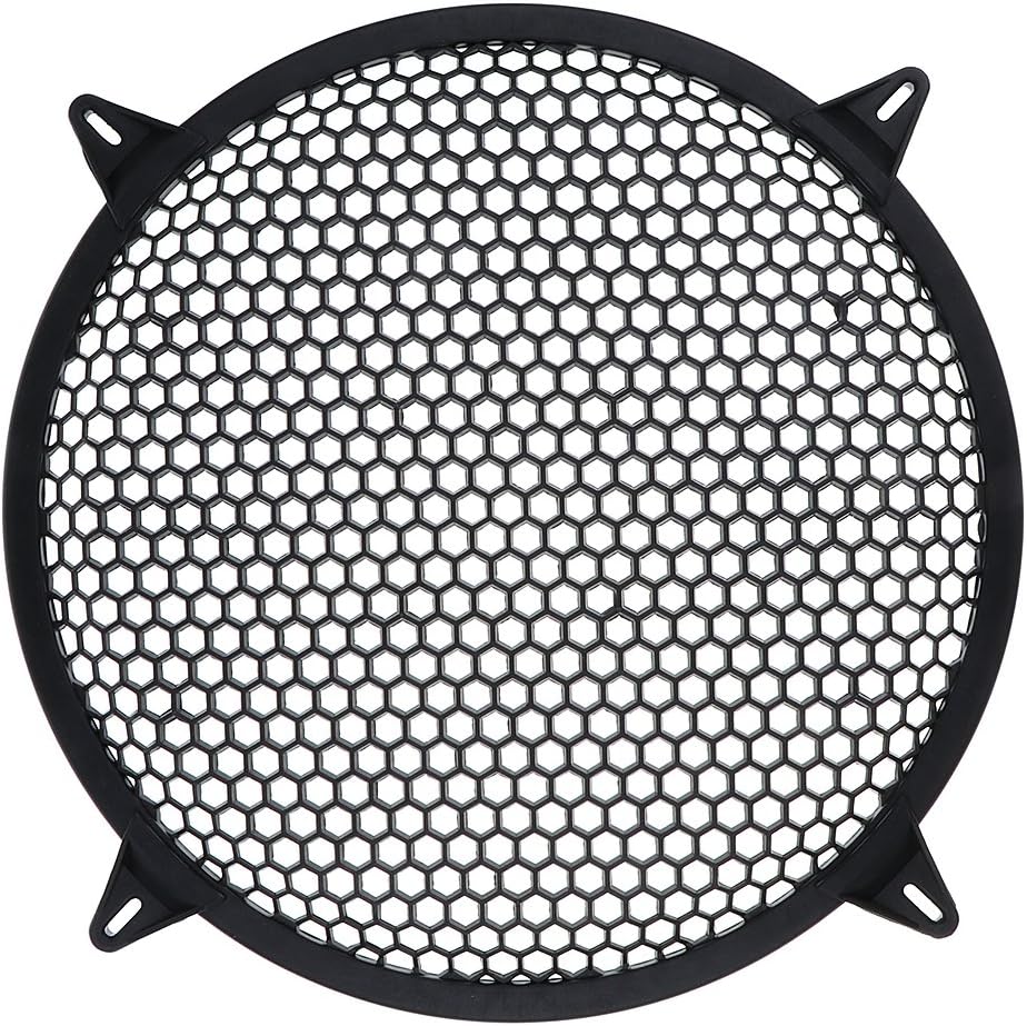 Plastic Speaker Subwoofer Mesh Grill Cover Home Car Audio Parts Black