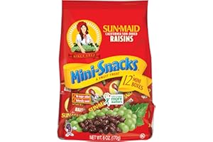 Sun-Maid Natural California Raisins Mini-Snacks, 12 count, 6 oz
