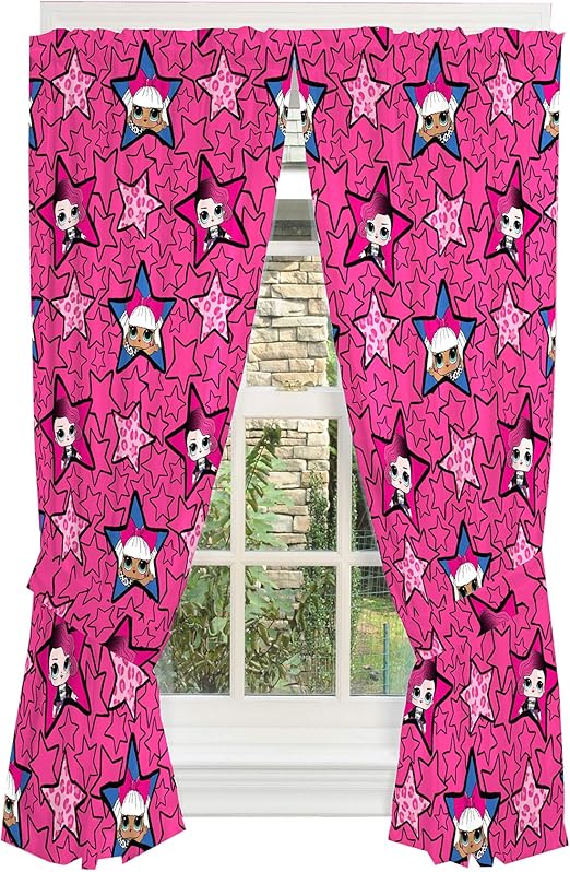 Amazon Com Franco Kids Room Window Curtain Panels With Tie Backs