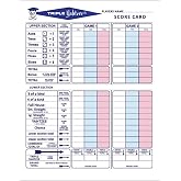 250 Premium Triple Score Double Sided Sheets give 500 usable Pages Cards Pads for Yahtzee Game