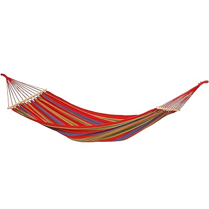 Byer of Maine Aruba Outdoor Hammock by, Woven from Weather-Resistant EllTex Polyester/Cotton Blend, Single Sizet EllTex Polyester/Cotton Blend, Single/Twin Size
