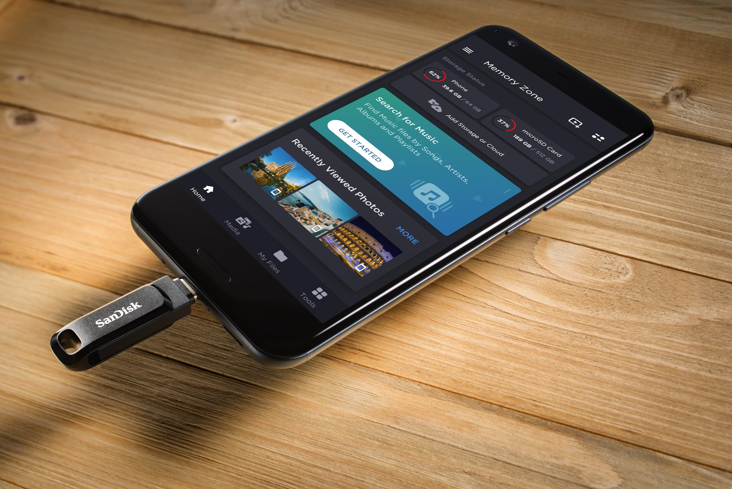 SanDisk 256GB Ultra Dual Drive Go USB Type-C Flash Drive, Black - SDDDC3-256G-GAM46​