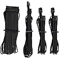 CORSAIR Premium Individually Sleeved PSU Cables Starter Kit – Black, 2 Yr Warranty, for Corsair PSUs