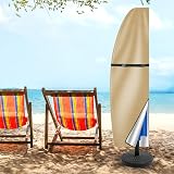Teynewer Parasol Cover Cantilever 2 Sizes Waterproof UV Windproof Khaki view 7