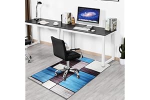 SHUYEON Office Chair Mat for Hardwood and Tile Floors, 48"x63" Desk Chair Mat for Carpet, Anti-Slip Computer Chair Mat Low Pile Carpet Chair Mats for Rolling Computer Chair