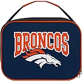 FOCO NFL Unisex-Adult Officially Licensed Wordmark Team Color Big Logo Football Zip Closure 7L Lunch Bag - Denver Broncos