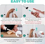 HAUSHOF Cordless Electric Carving Knife Set 8V 2 Blades Fork White view 6