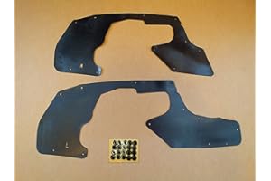 YOTA LINERS Set of Splash Shields with Clips for Toyota Tacoma 1995-2004 All Models (Fender Liners, Aprons, Shields, Splash Guards, Skirts, Guards, Seals, Splash Seals) H