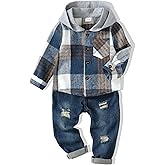 XUANHAO Toddler Boy Clothes Infant Baby Boy Outfits 12 18 24 Months 2T 3T 4T 5T Hoodie Jeans Pants Set Fall Winter Clothing