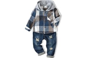 XUANHAO Toddler Boy Clothes Infant Baby Boy Outfits 12 18 24 Months 2T 3T 4T 5T Hoodie Jeans Pants Set Fall Winter Clothing