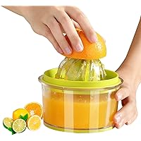 Citrus Orange Juicer, Lemon Manual Hand Squeezer with Built-in 16OZ Measuring Cup Grater，Multi-function Manual Juicer…
