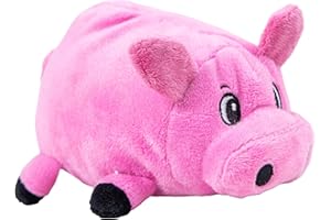 Outward Hound Fattiez Pig Plush Squeaky Dog Toy, Small